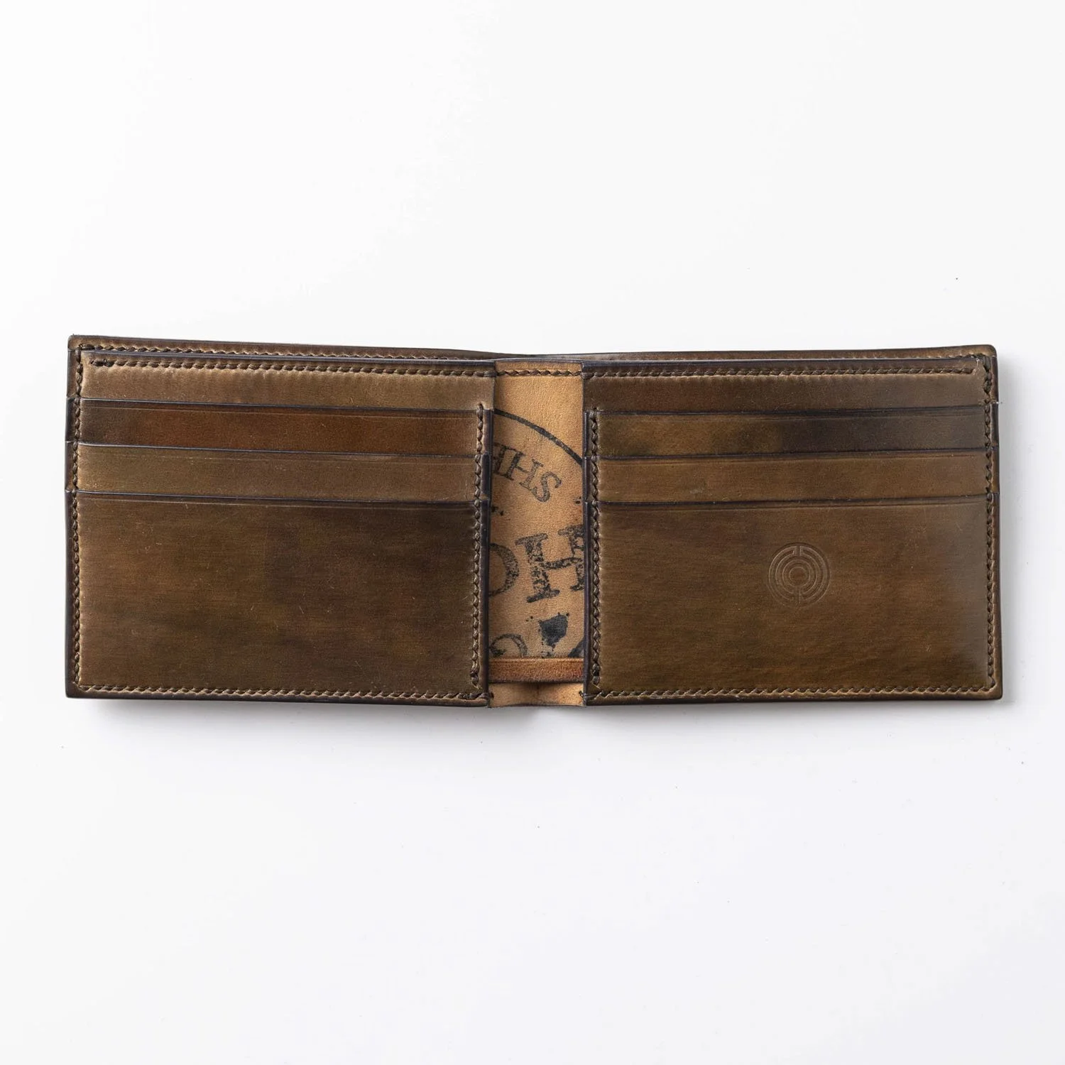 Shell Cordovan Billfold 2.1 - Marbled Cigar — GENUINE HORWEEN PRODUCTS